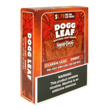 Dogg Leaf Sweet Leaf Wraps, 15 packs of 2, Pre-Priced $1.79