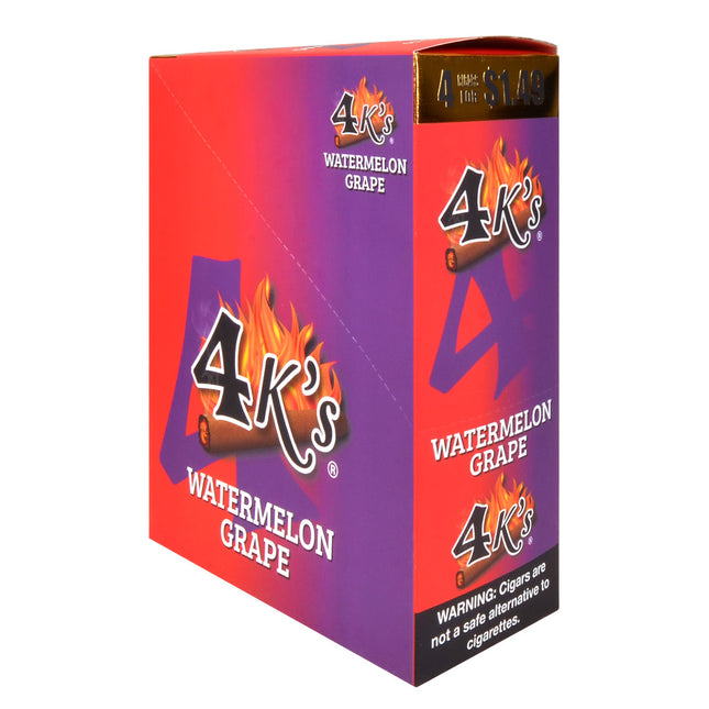 4 Kings Cigarillos 15 Packs of 4 Pre-Priced 1.49 Watermelon Grape