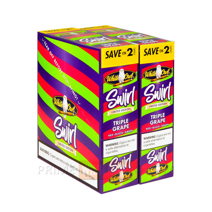 White Owl Swirl Triple Grape Cigarillos 30 Packs of 2