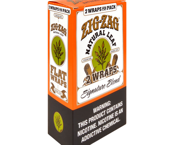 are zig zag wraps made of tobacco Blue Rillo Blue / 15 Packs 4 Zig Zag Straight Up Cigar