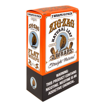 Zig Zag Straight Natural Leaf Flat Wraps 10 packs of 2