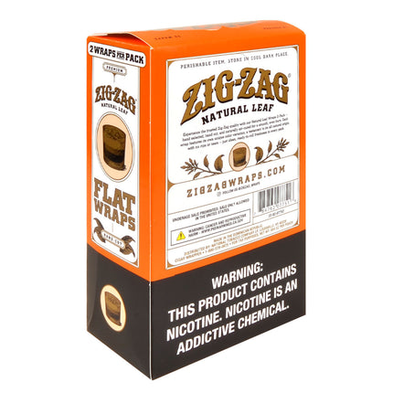 Zig Zag White Russian Natural Leaf Flat Wraps 10 packs of 2