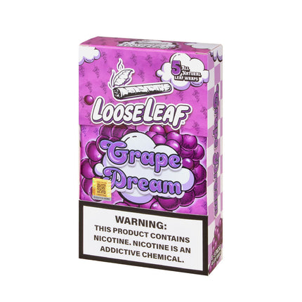 Loose Leaf Grape Dream wraps, 8 packs of 5