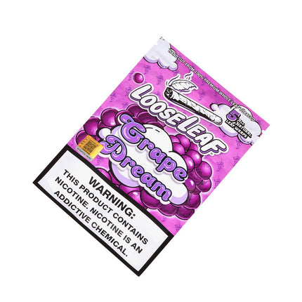 Loose Leaf Grape Dream wraps, 8 packs of 5