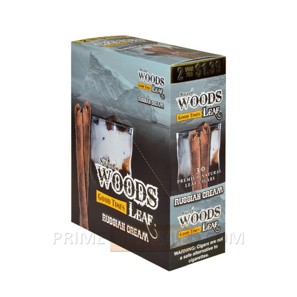 Good Times Sweet Woods Leaf Cigars Russian Cream 1.39 Pre-Priced 15 Packs of 2