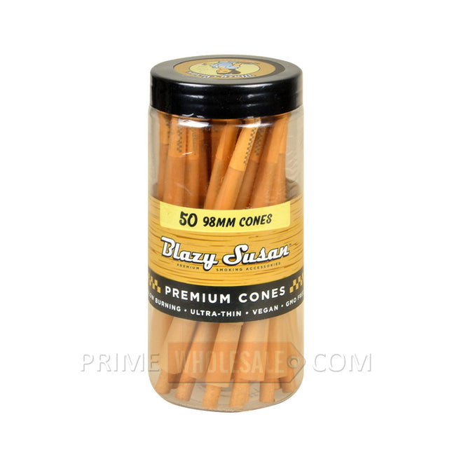 Blazy Susan Unbleached Cones 98 mm Jar of 50