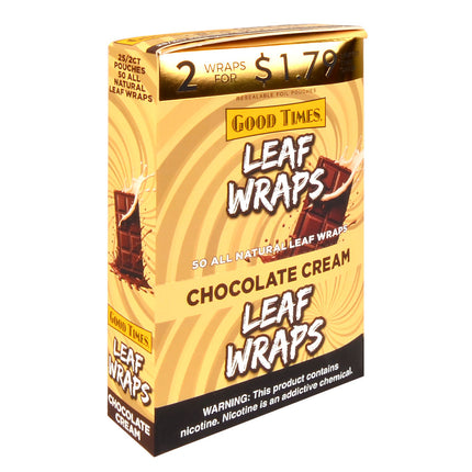 Good Times 2x$1.79 Leaf Wraps Chocolate Cream