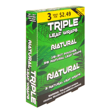 Good Time Triple Leaf Wraps 3x$2.49 Natural