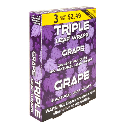 Good Time Triple Leaf Wraps 3x$2.49 Grape