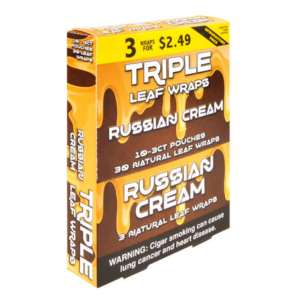 Good Time Triple Leaf Wraps 3x$2.49 Russian Cream