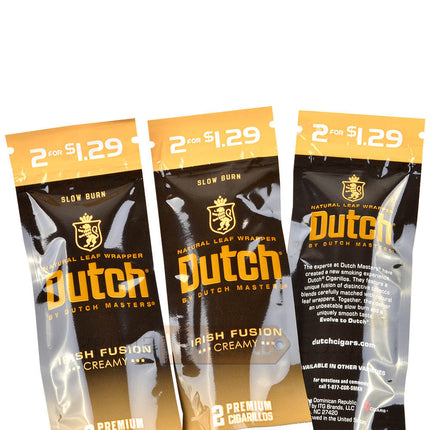 Dutch Masters Foil Irish Fusion (Creamy) 1.29 Pre-Priced Cigarillos 30 Packs of 2