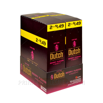 Dutch Masters Foil Berry Fusion (Burst) 1.49 Pre-Priced Cigarillos 30 Packs of 2