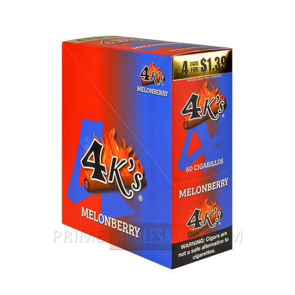 4 Kings Cigarillos 15 Packs of 4 Pre-Priced 1.39 Melonberry