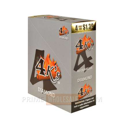 4 Kings Cigarillos 15 Packs of 4 Pre-Priced 1.39 Diamond