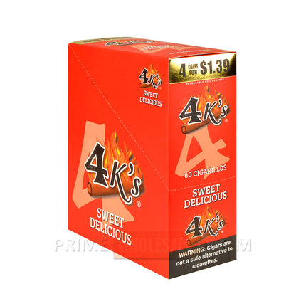 4 Kings Cigarillos 15 Packs of 4 Pre-Priced 1.39 Sweet Delicious