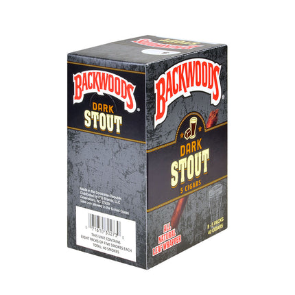 Backwoods Dark Stout Cigars 8 Packs of 5 2