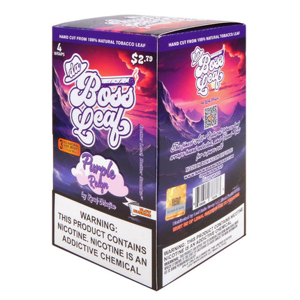 Da Boss Leaf Wraps 20 packs of 4, pre-priced $2.79, Purple Reign