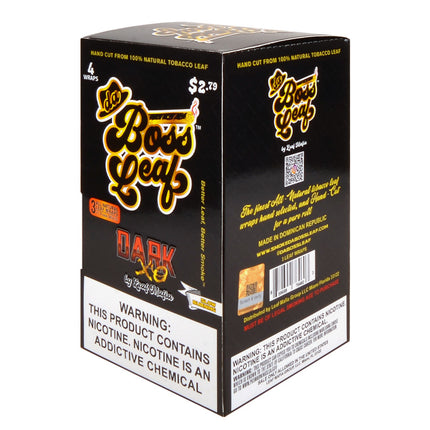 Da Boss Leaf Wraps 20 packs of 4, pre-priced $2.79, Dark XO