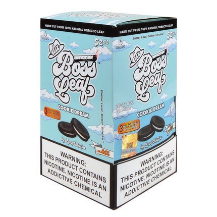 Da Boss Leaf Wraps 20 packs of 4, pre-priced $2.79, Cookie Dream
