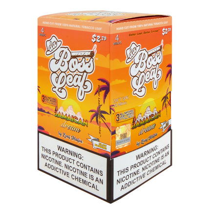 Da Boss Leaf Wraps 20 packs of 4, pre-priced $2.79, Jamaican Dream