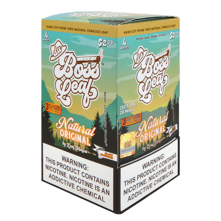 Da Boss Leaf Wraps 20 packs of 4, pre-priced $2.79, Natural