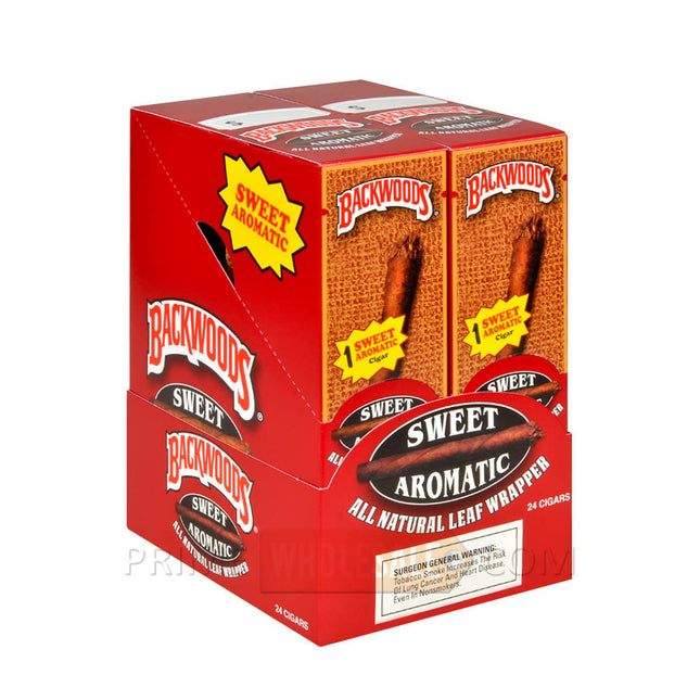 Backwoods Singles Sweet Aromatic Cigars Pack of 24
