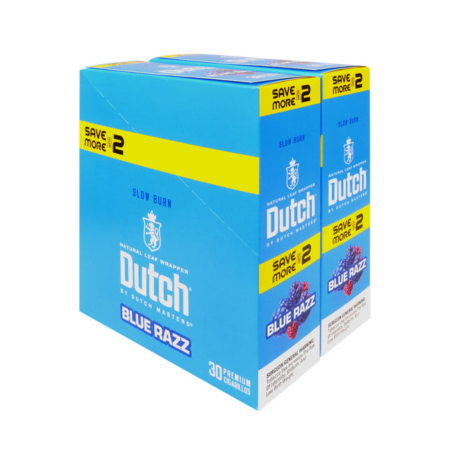 Dutch Masters Foil Fresh Blue Razz Cigarillos 30 Packs of 2