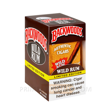 Backwoods Wild Rum Cigars 8 Packs of 5