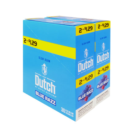 Dutch Masters Foil Blue Razz 1.29 Pre-Priced Cigarillos 30 Packs of 2