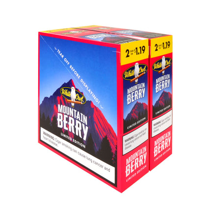 White Owl Mountain Berry Cigarillos 1.19 Pre-Priced 30 Packs of 2