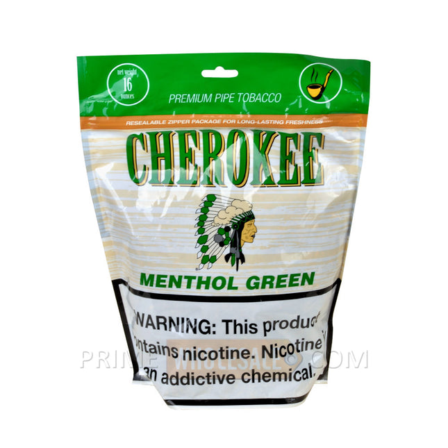 Cherokee Menthol Green Pipe Tobacco 16 oz. Pack