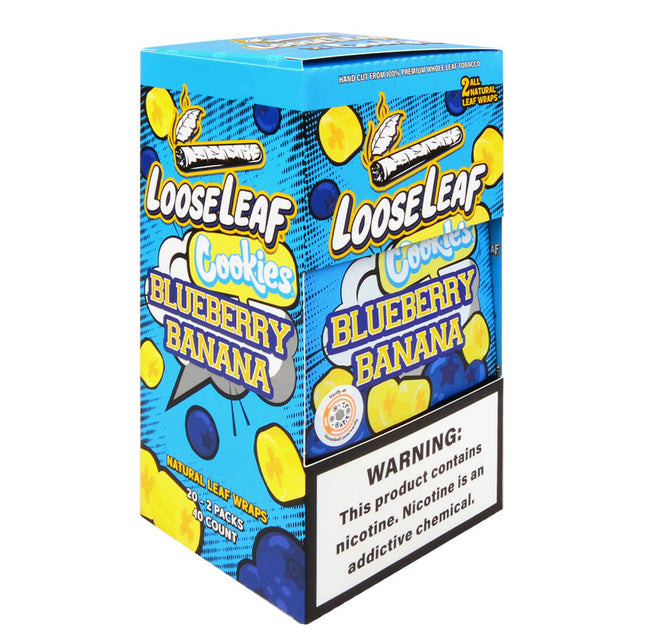 Loose Leaf Blueberry Banana Wraps 20 Packs of 2
