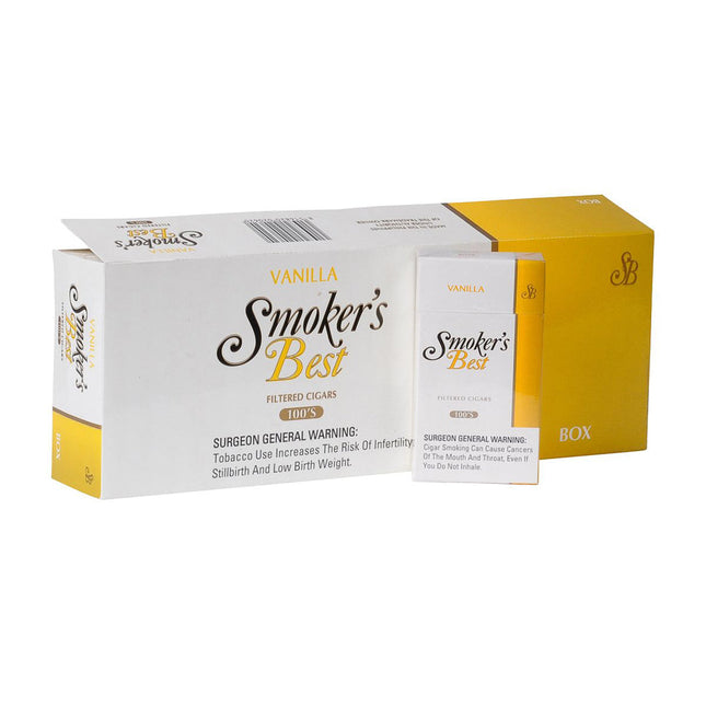 Smoker's Best Vanilla Filtered Cigars 10 Packs of 20 1