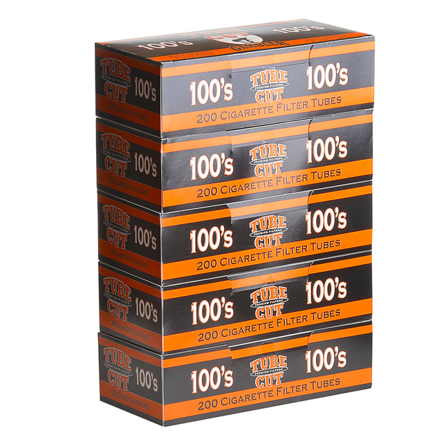 Gambler Tube Cut Filter Tubes 100 mm Full Flavor 5 Cartons of 200 1
