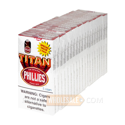 Phillies Blunt Titan Cigars 20 packs of 5