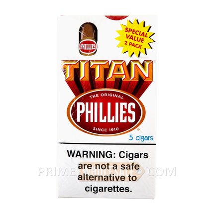 Phillies Blunt Titan Cigars 20 packs of 5