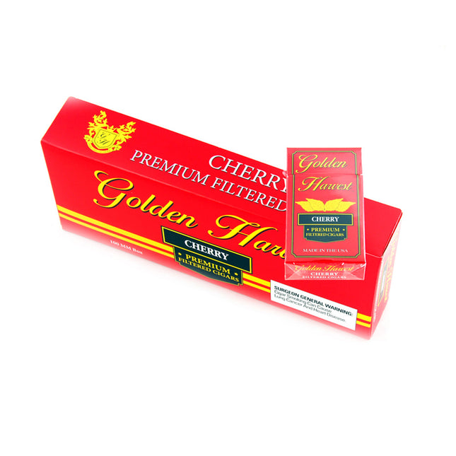Golden Harvest Filtered Cigars Cherry 10 Packs of 20 1