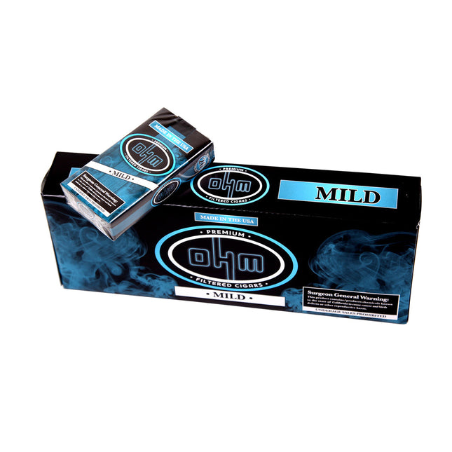 OHM Mild Filtered Cigars 10 Packs of 20 1