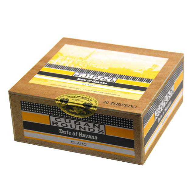 Cuban Rounds Torpedo Claro (Connecticut) Cigars Box of 40 1