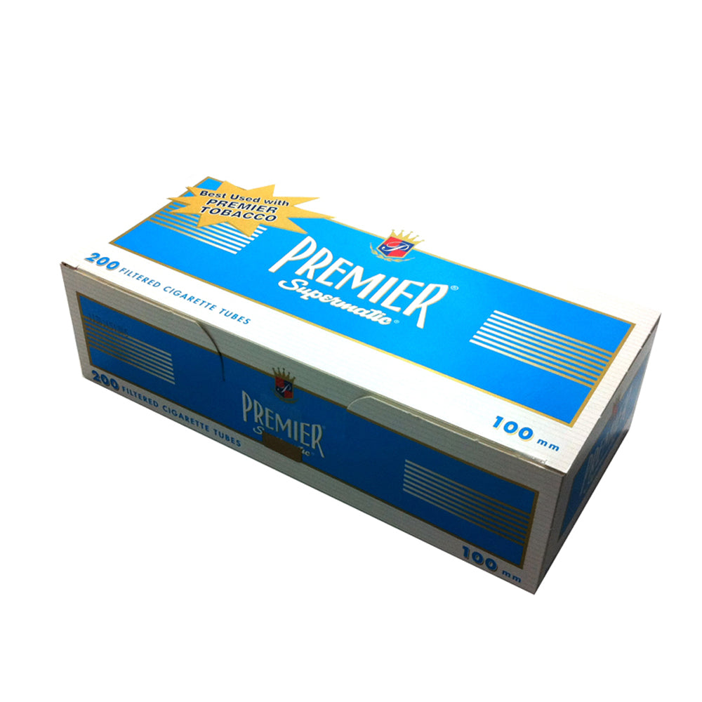 Premier Filter Tubes 100 mm Light 5 Cartons of 200