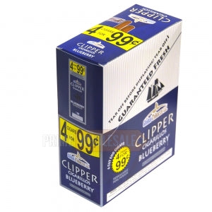Clipper Cigarillos 4 for 99 Cents Blueberry 15 Packs of 4