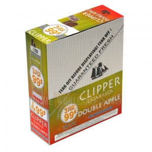 Clipper Cigarillos Double Apple 15 Packs of 3