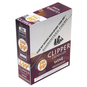 Clipper Cigarillos Wine 15 Packs of 3
