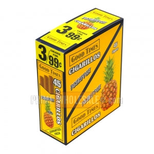 Good Times Cigarillos Pineapple 3 for 99 Cents Pre Priced 15 Packs of 3