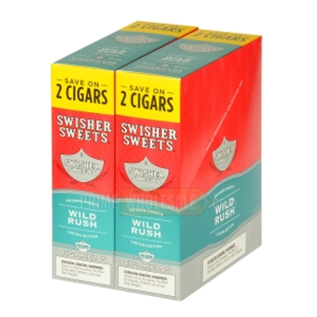 Swisher Sweets Wild Rush Cigarillos 30 Packs of 2