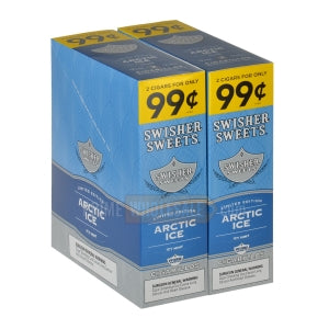 Swisher Sweets Arctic Ice Cigarillos 99c Pre-Priced 30 Packs of 2