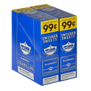 Swisher Sweets Blueberry Cigarillos 99c Pre-Priced 30 Packs of 2