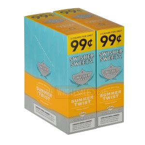 Swisher Sweets Summer Twist Cigarillos 99c Pre-Priced 30 Packs of 2