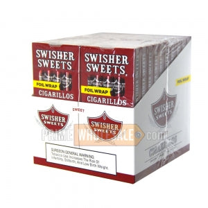 Swisher Sweets Regular Cigarillos 20 Packs of 5