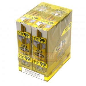 White Owl Cigarillos 99 Cent Pre Priced 30 Packs of 2 Cigars 24 K Gold